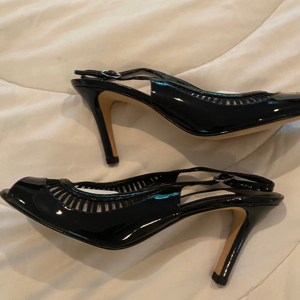 Black Patent Leather Women's Heels